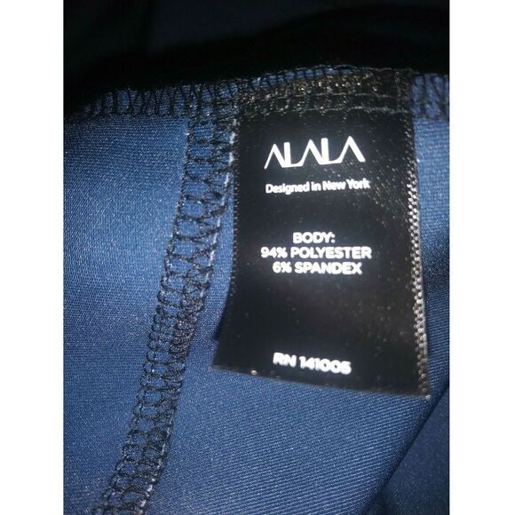 ALALA Vest Drape Front Athletic Black Blue Large‎ - Picture 9 of 9